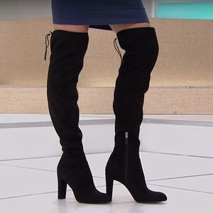 Sam Edelman Kent Black Over The Knee OTK boots